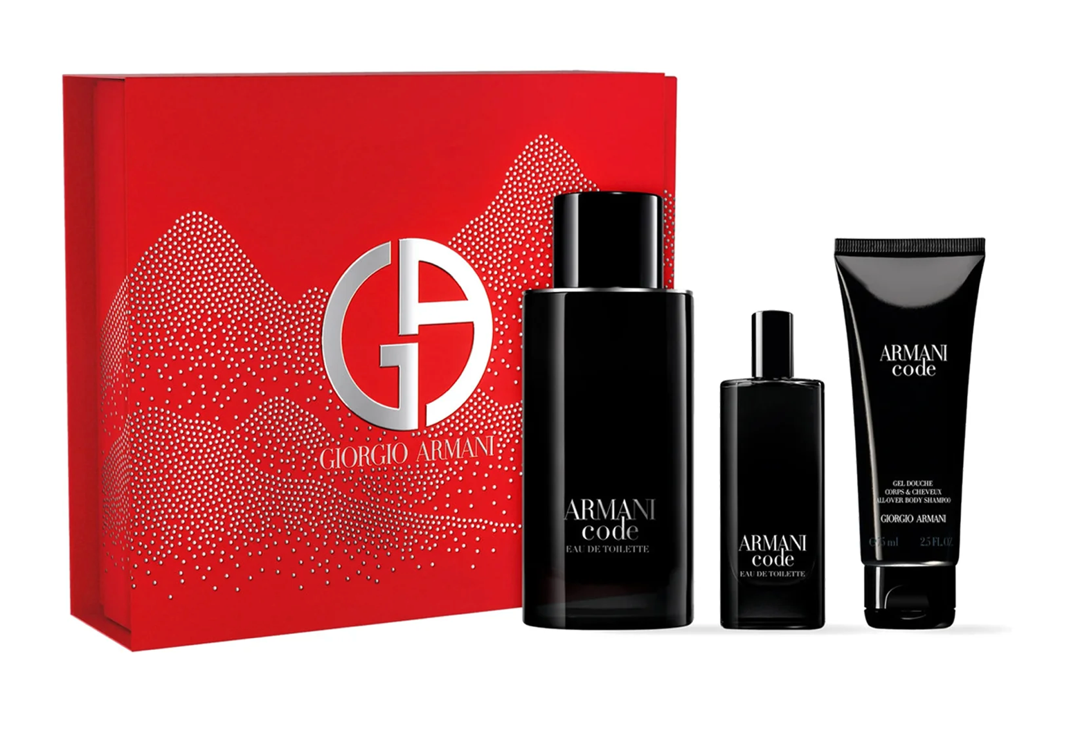 Armani Code 3-Piece Set 4.2oz Men EDT Spray