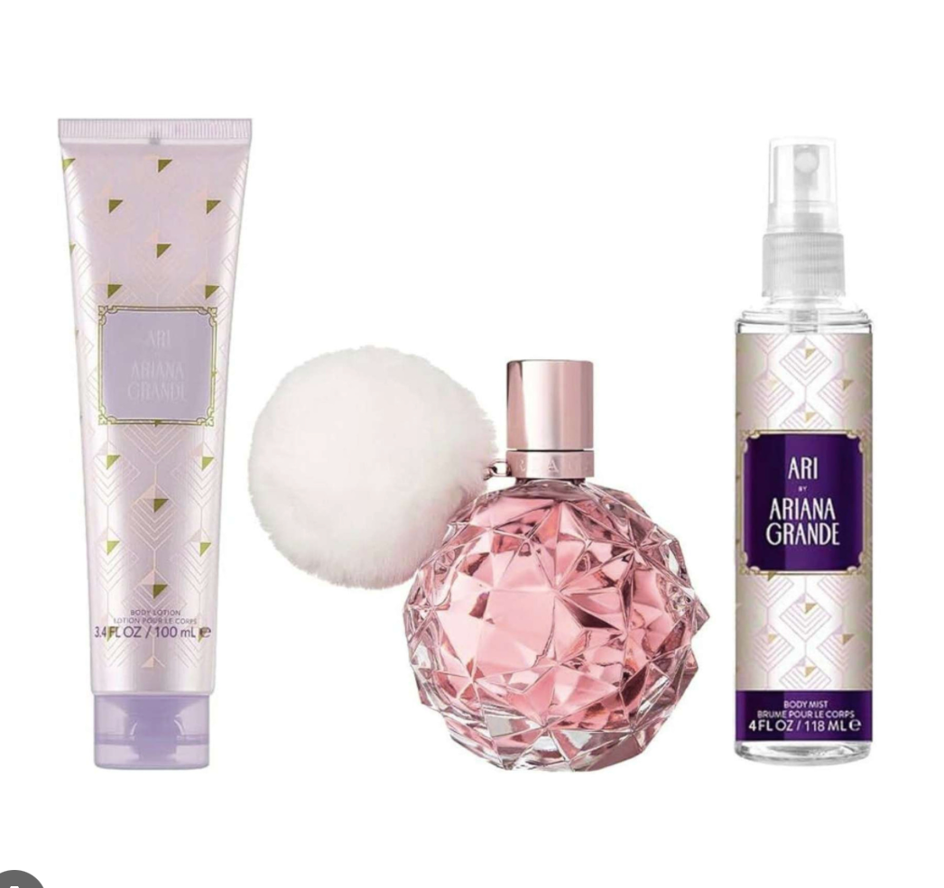 ARIANA GRANDE ARI 3.4 oz EDP L + 4.0 BODY MIST + 3.4 B/C