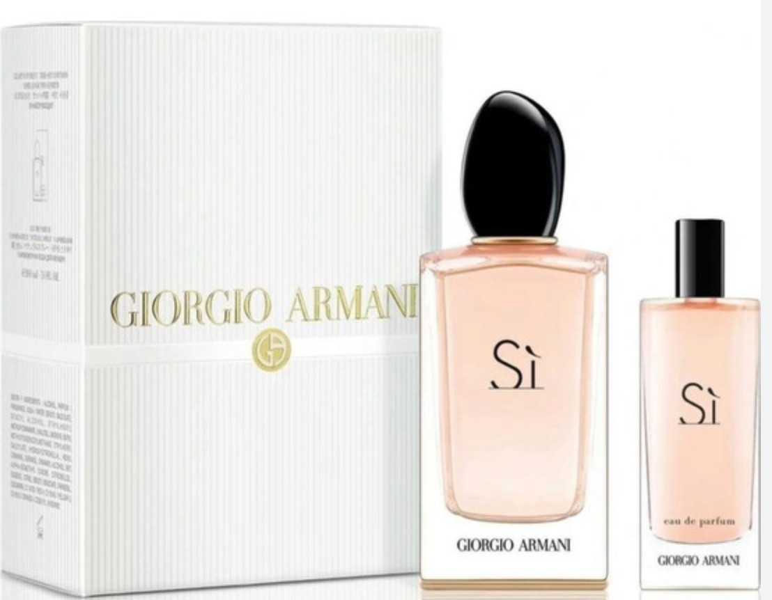 ARMANI SI 3.4oz EDP L + 15ML MINI