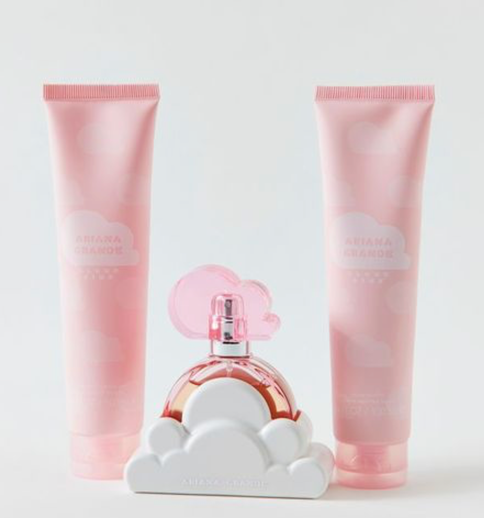 ARIANA GRANDE CLOUD PINK 3.4oz  EDP L + 3.4 oz SHOWER GEL + 3.4oz BODY LOTION
