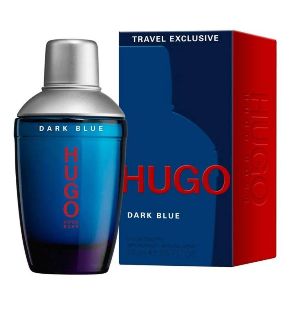 HUGO BOSS DARK BLUE 2.5oz  EDT  TRAVEL EXCLUSIVE