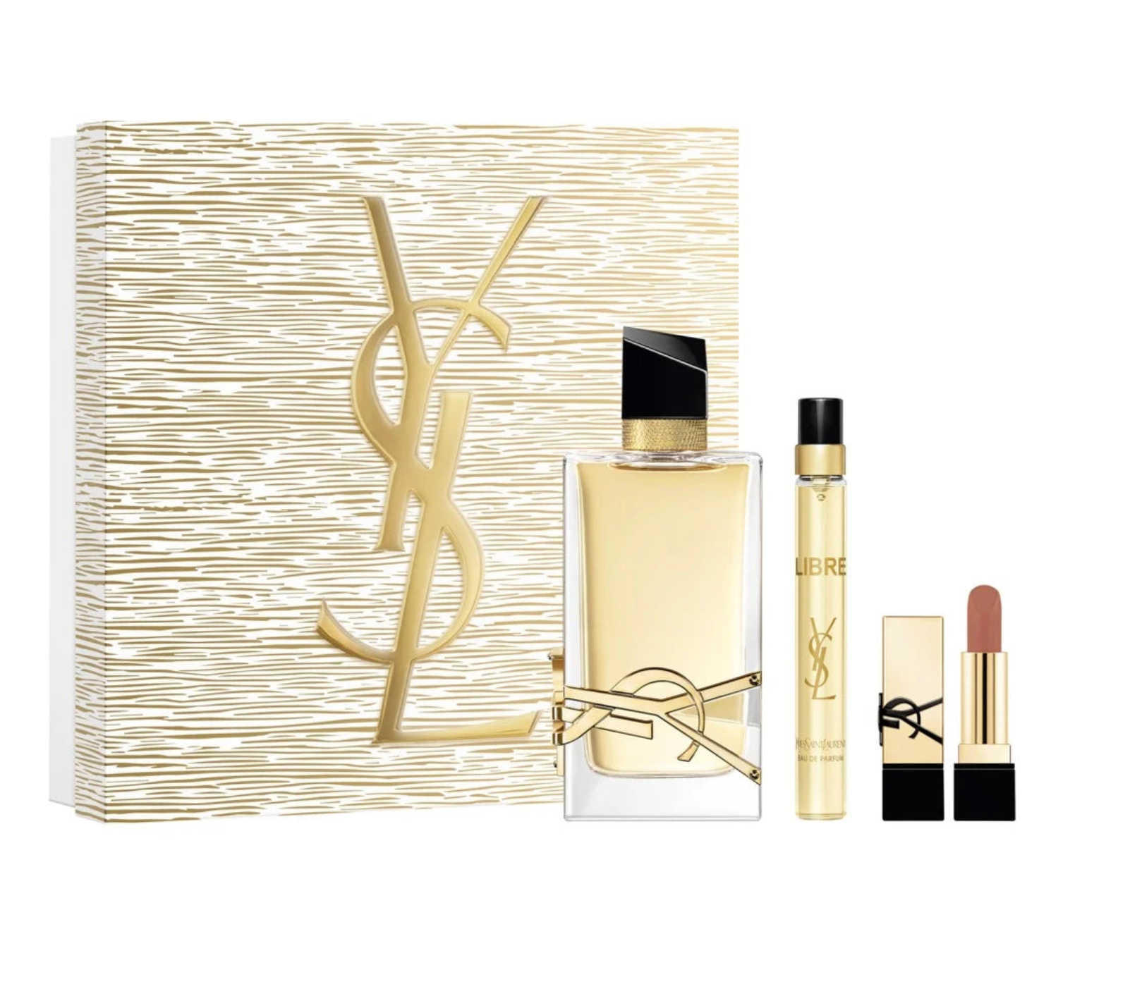 Yves Saint Laurent Libre Set 3-Piece Set 3.0oz + 0.33 oz + Lipstick -Women EDP Spray