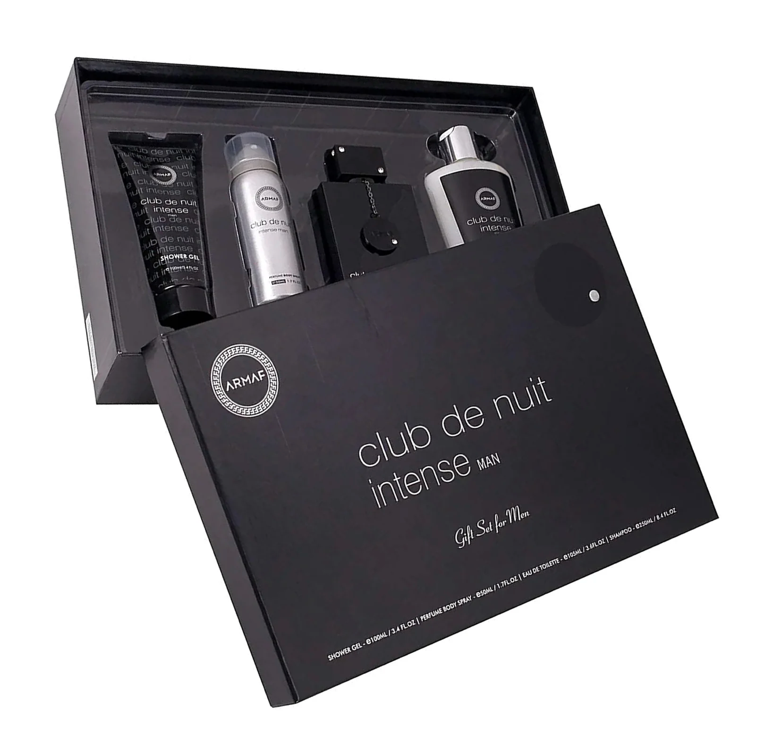 Armaf Club De Nuit Intense 4-Piece Set 3.6oz Men EDT Spray