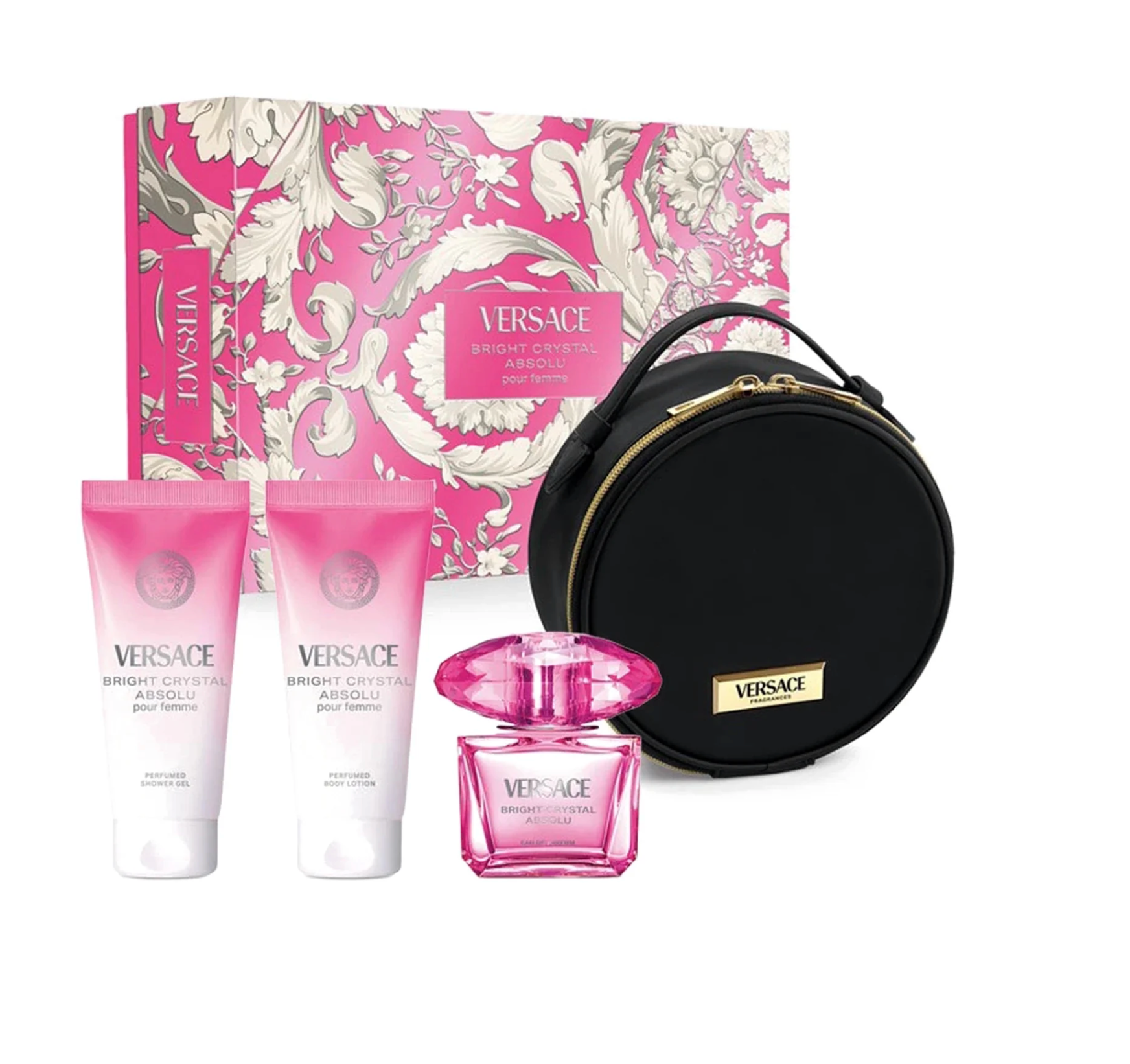 Versace Bright Crystal Absolu 4-Piece Set 3.0oz EDP