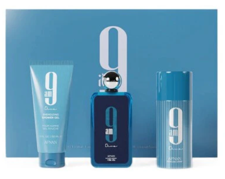 AFNAN 9AM DIVE 3.4 EDP M + 5.0 SHOWER GEL + 5.0 DEO SPRAY